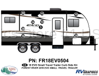 8 Piece 2018 EVO Small Travel Trailer Curbside Graphics Kit