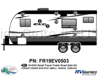 9 Piece 2019 EVO Small Travel Trailer Roadside Graphics Kit