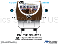 4 Piece 2013 Bighorn Fifth Wheel Front Graphics Kit