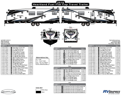 Heartland - Fuel - 2018 Fuel TT-Travel Trailer Flat Cap