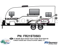 9 Piece 2021 Stealth Small Travel Trailer Roadside Graphics Kit