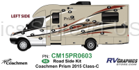17 Piece 2015 Prism Motorhome Roadside Graphics Kit