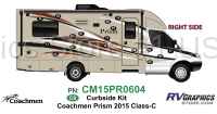 17 Piece 2015 Prism Motorhome Curbside Graphics Kit