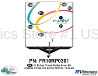 8 Piece 2010 RPOD Travel Trailer Front Graphics Kit