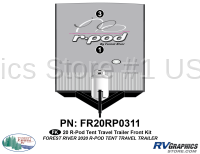 R-POD - 2019 rPOD Tent Travel Trailer - 2 Piece 2019 r POD Tent Travel Trailer Front  Graphics Kit