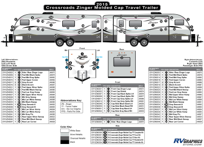 Crossroads RV - Zinger - 2015 Zinger Molded Cap Travel Trailer