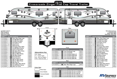 Crossroads RV - Zinger - 2015 Zinger Flat Cap Travel Trailer