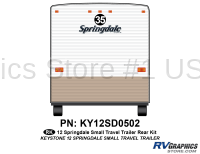 1 Piece 2012 Springdale Small TT Rear Graphics Kit