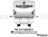 Springdale - 2013 Springdale Small FW-Fifth Wheel - 3 Piece 2013 Springdale Sm FW Front Graphics Kit
