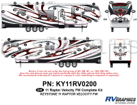 58 Piece 2011 Raptor Velocity FW Complete Graphics Kit