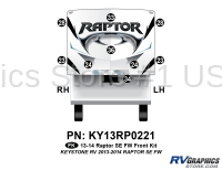 9 Piece 2013 Raptor SE FW Front Graphics Kit