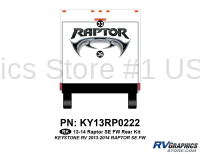 Raptor - 2013 Raptor SE FW-Fifth Wheel - 2 Piece 2013 Raptor SE FW Rear Graphics Kit