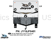 5 Piece 2019 Jay Flight SLX Long Travel Trailer Front Graphics Kit