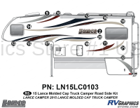 15 Piece 2015 Lance Camper Molded Cap  Roadside Graphics Kit