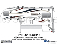 15 Piece 2015 Lance Camper Flat Cap  Roadside Graphics Kit