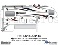 15 Piece 2015 Lance Camper Flat Cap  Curbside Graphics Kit