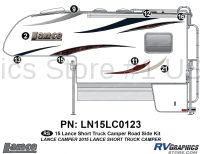 8 Piece 2015 Lance Short Camper Roadside Graphics Kit