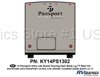 1 Piece 2014 Passport Lg TT Rear Graphics Kit