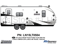 9 Piece 2015 Lance Small Travel Trailer Curbside Graphics Kit