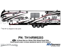 29 Piece 2014 Road Warrior FW-WHITE Roadside Graphics Kit