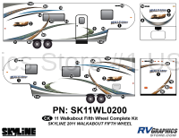 42 Piece Walkabout Fifth Wheel Complete Graphics Kit
