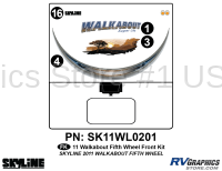 4 Piece Walkabout Fifth Wheel Front Graphics Kit