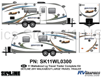42 Piece Walkabout Lg Travel Trailer Complete Graphics Kit