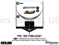 4 Piece Walkabout Lg Travel Trailer Front Graphics Kit
