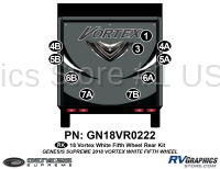 10 Piece 2018 Vortex Fifth Wheel Neutral Rear Graphics Kit