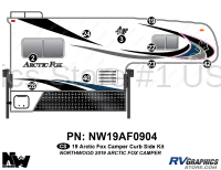 9 Piece 2019 Arctic Fox Camper Curbside Graphics Kit
