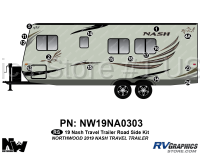 16 Piece 2019 Nash Travel Trailer Roadside Graphics Kit