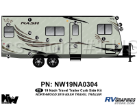 16 Piece 2019 Nash Travel Trailer Curbside Graphics Kit