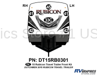6 Piece 2015 Rubicon Travel Trailer Front Graphics Kit