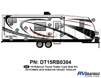 13 Piece 2015 Rubicon Travel Trailer Curbside Graphics Kit