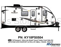 16 Piece 2018 Passport Small Travel Trailer Curbside Graphics Kit