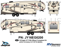 50 Piece 2016 Eagle HT Fifth Wheel Complete Graphics Kit