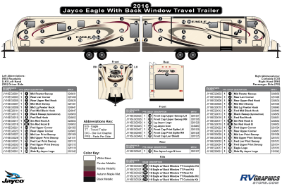 Jayco - Eagle - 2016 Eagle Travel Trailer WITH Back Window