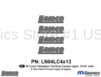42004 Lance Camper Logo Four Pack (4 Logos)