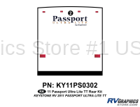 1 Piece 2011 Passport UltraLite TT Rear Graphics Kit