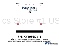 1 Piece 2010 Passport Grand Touring TT Rear Graphics Kit