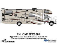 23 Piece 2015 Freelander Motorhome Curbside Graphics Kit