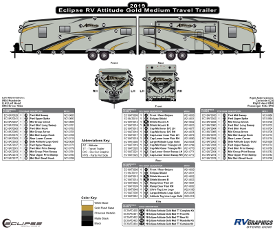 Eclipse - Attitude - 2019 Attitude Medium Travel Trailer Gold Version