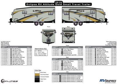 Eclipse - Attitude - 2019 Attitude Small Travel Trailer Gold Version