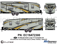 64 Piece 2019 Attitude Lg Travel Trailer Complete Graphics Kit