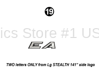 TWO Letters ONLY for 141"  Lg Stealth Legend
