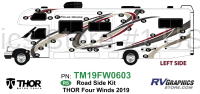 31 Piece 2019 Four Winds Motorhome Standard Version Roadside Graphics Kit