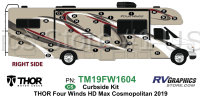 31 Piece 2019 Four Winds Motorhome Cosmopolitan Version Curbside Graphics Kit