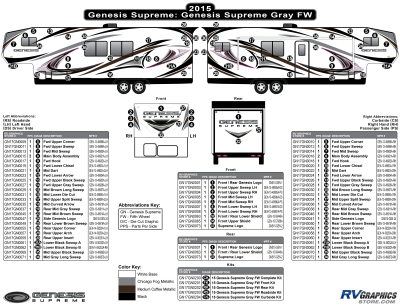 Genesis Supreme - Genesis - 2014-2018 Genesis Gray FW-Fifth Wheel