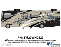 23 Piece 2020 Windsport Motorhome Paris Night Roadside Graphics Kit