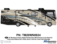 23 Piece 2020 Windsport Motorhome Paris Night Curbside Graphics Kit